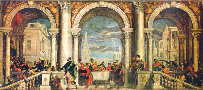 Paolo  Veronese Gastmahl im Hause Levis Norge oil painting art